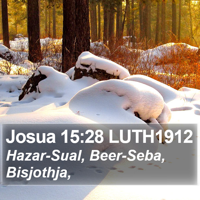 Josua 15:28 LUTH1912 Bible Study