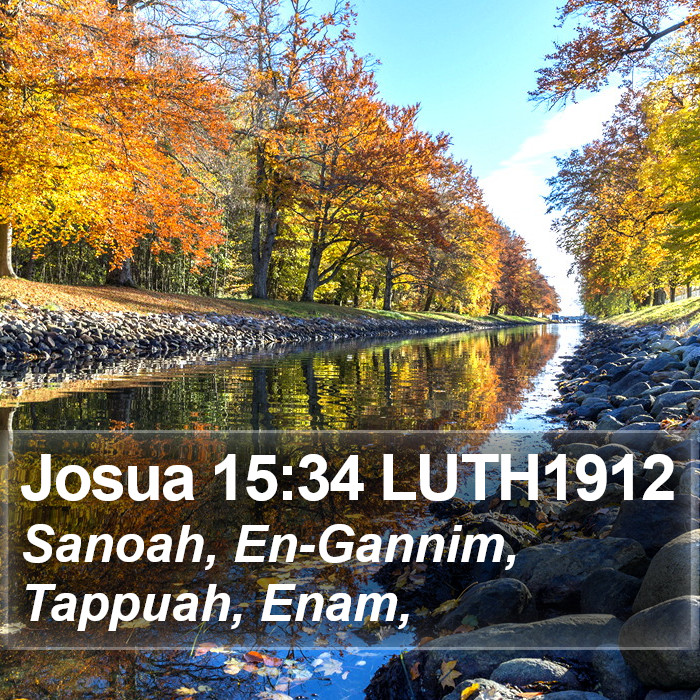 Josua 15:34 LUTH1912 Bible Study