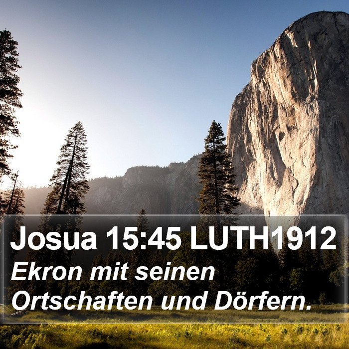 Josua 15:45 LUTH1912 Bible Study