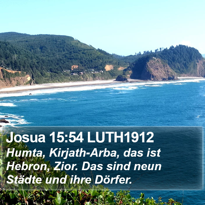 Josua 15:54 LUTH1912 Bible Study