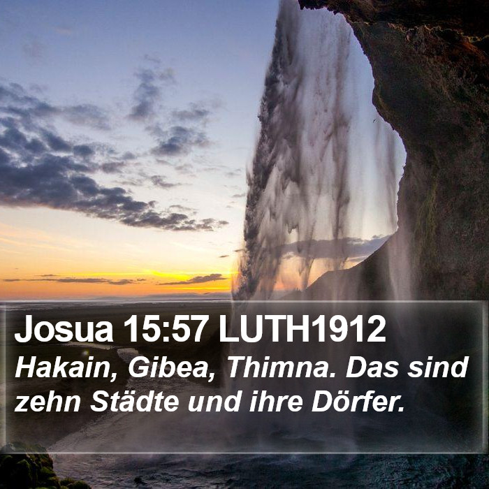 Josua 15:57 LUTH1912 Bible Study