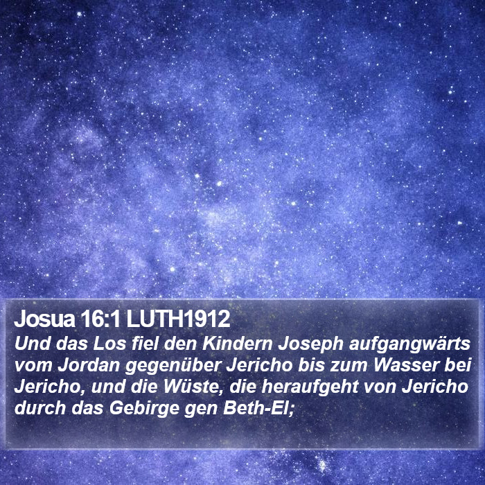 Josua 16:1 LUTH1912 Bible Study