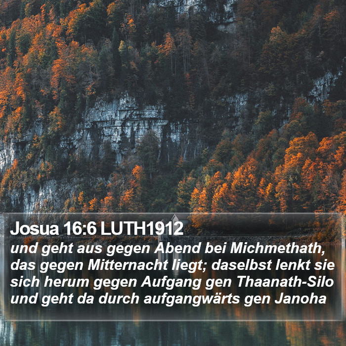 Josua 16:6 LUTH1912 Bible Study