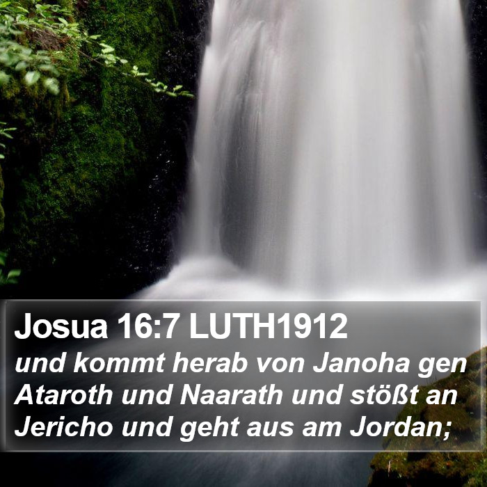 Josua 16:7 LUTH1912 Bible Study