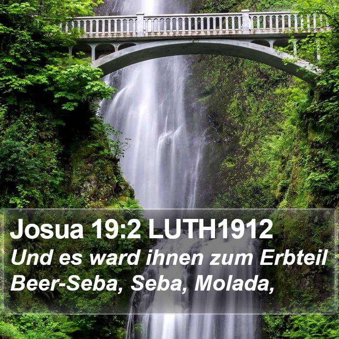 Josua 19:2 LUTH1912 Bible Study