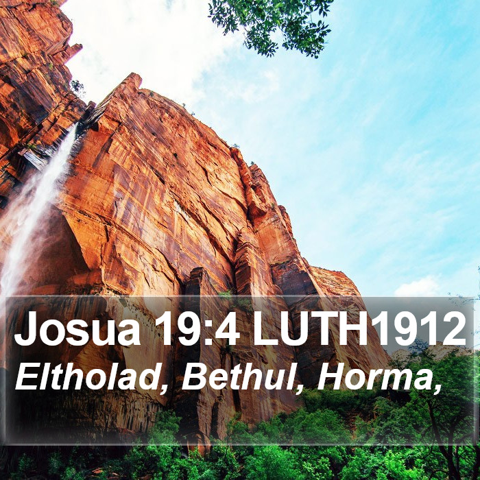 Josua 19:4 LUTH1912 Bible Study