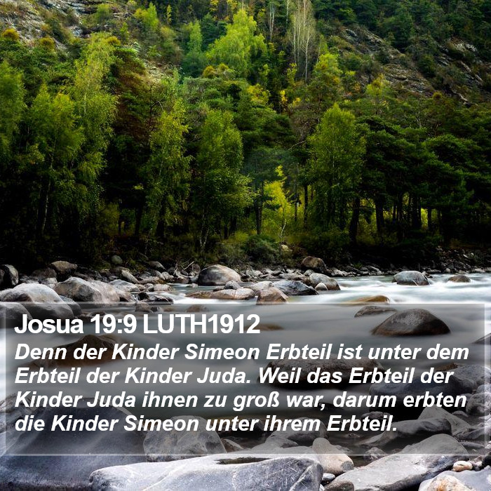 Josua 19:9 LUTH1912 Bible Study