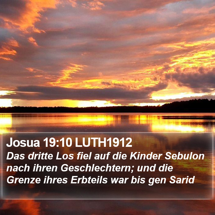 Josua 19:10 LUTH1912 Bible Study