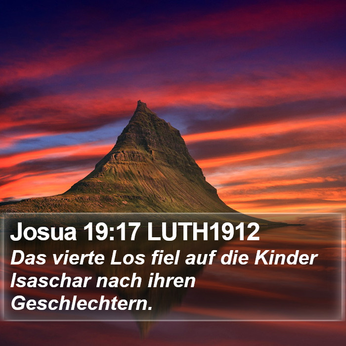 Josua 19:17 LUTH1912 Bible Study