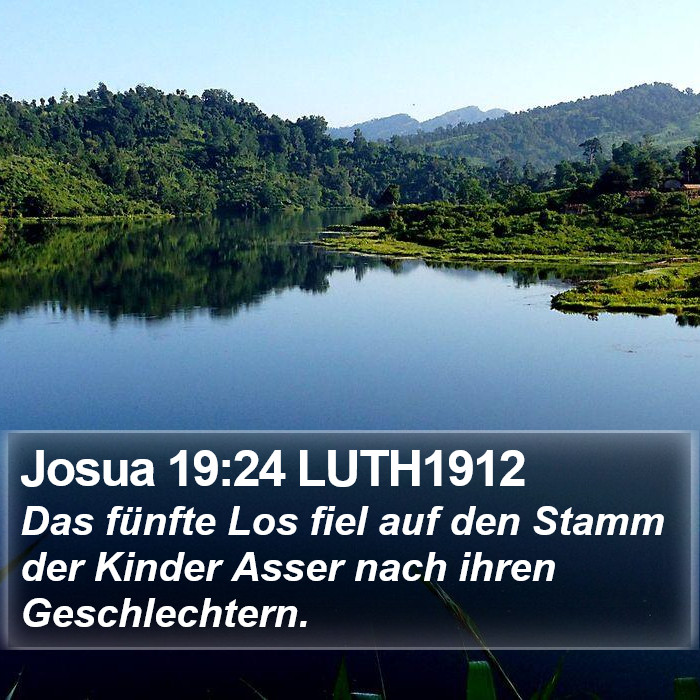 Josua 19:24 LUTH1912 Bible Study