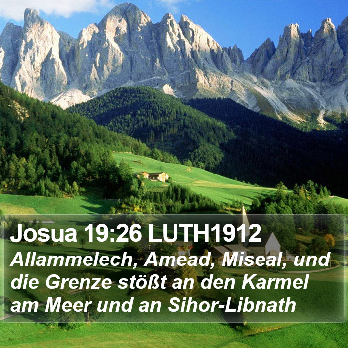 Josua 19:26 LUTH1912 Bible Study