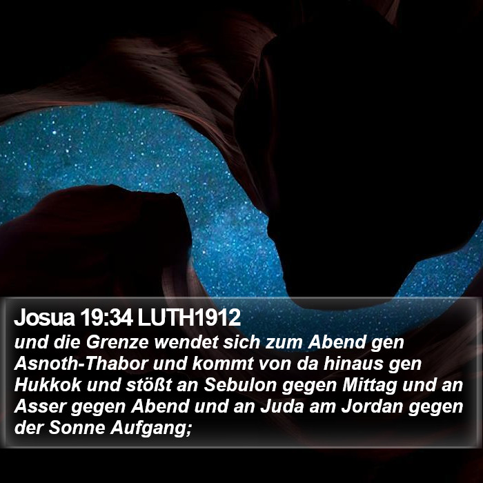 Josua 19:34 LUTH1912 Bible Study