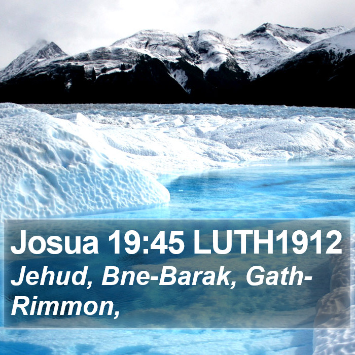 Josua 19:45 LUTH1912 Bible Study