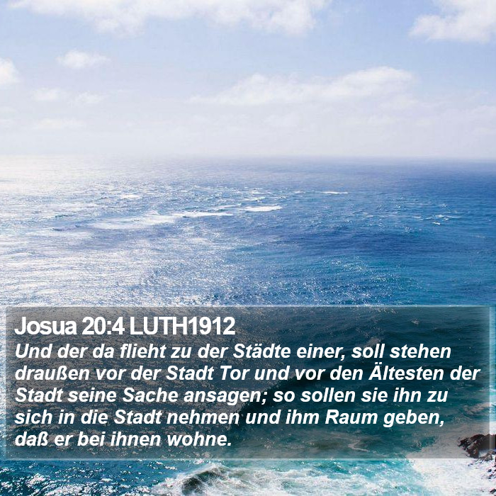 Josua 20:4 LUTH1912 Bible Study