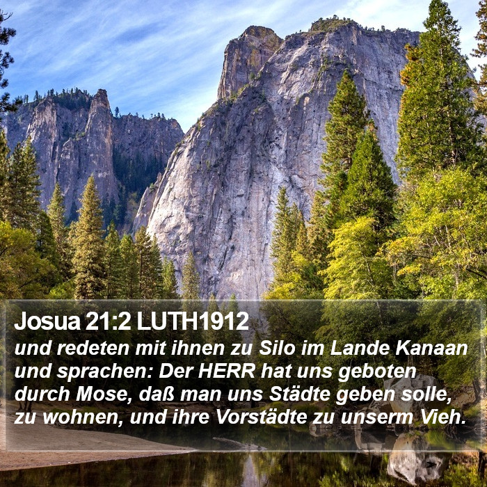 Josua 21:2 LUTH1912 Bible Study