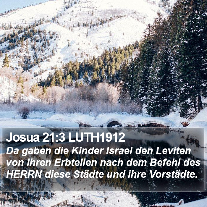 Josua 21:3 LUTH1912 Bible Study
