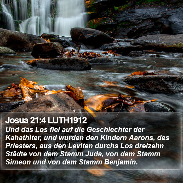 Josua 21:4 LUTH1912 Bible Study