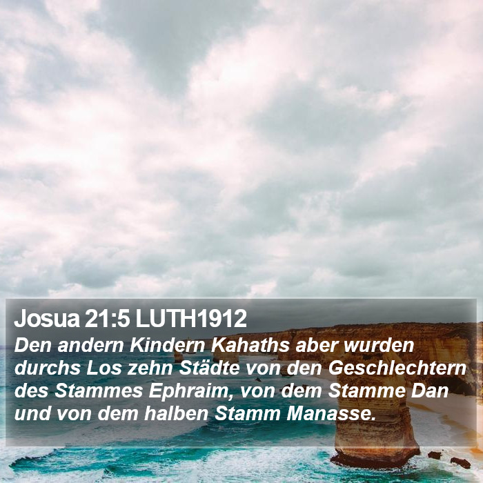 Josua 21:5 LUTH1912 Bible Study