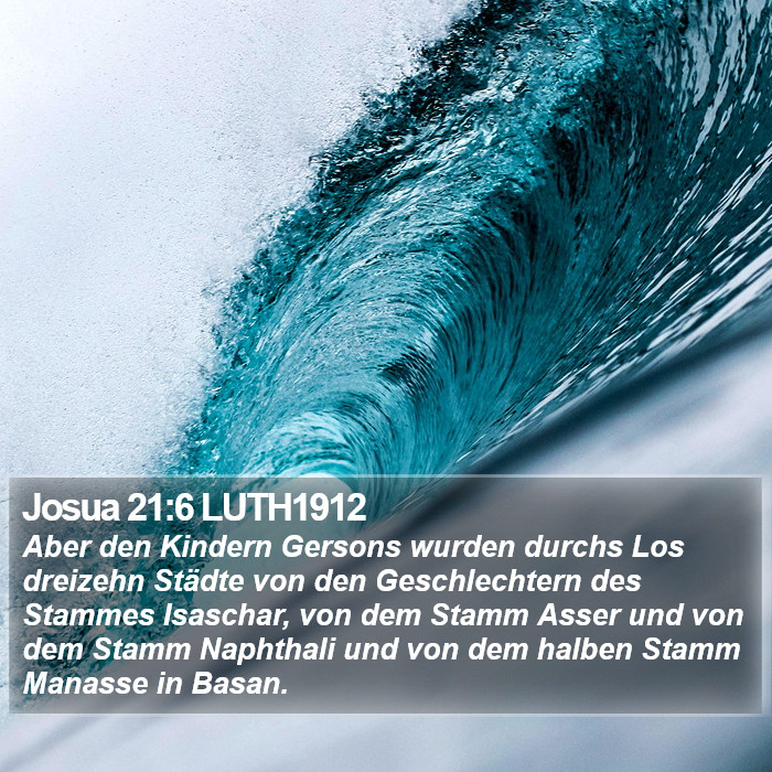 Josua 21:6 LUTH1912 Bible Study