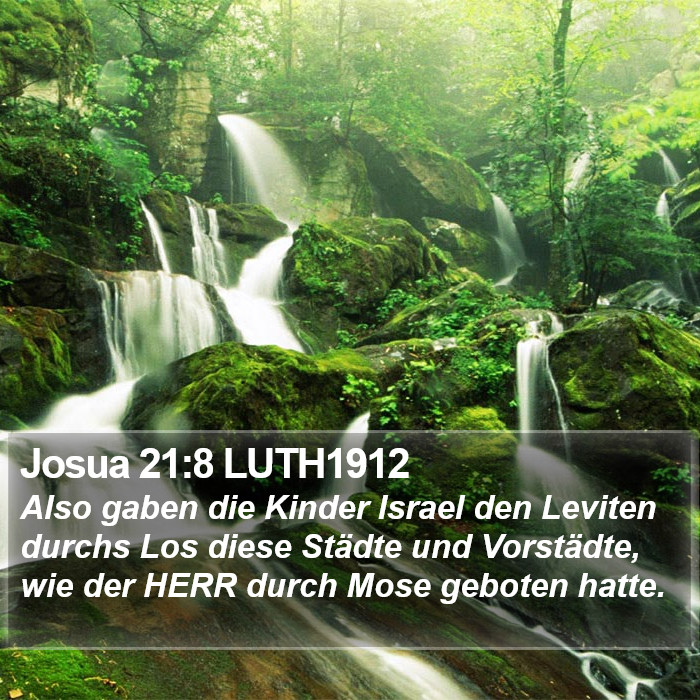 Josua 21:8 LUTH1912 Bible Study