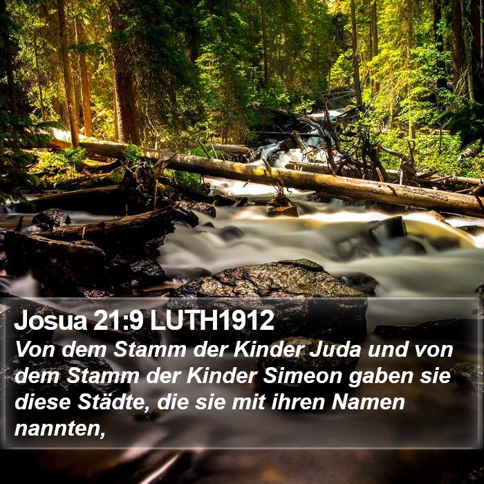 Josua 21:9 LUTH1912 Bible Study