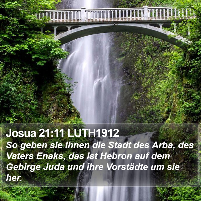 Josua 21:11 LUTH1912 Bible Study