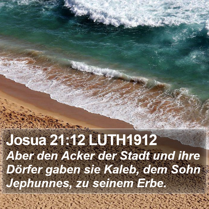 Josua 21:12 LUTH1912 Bible Study