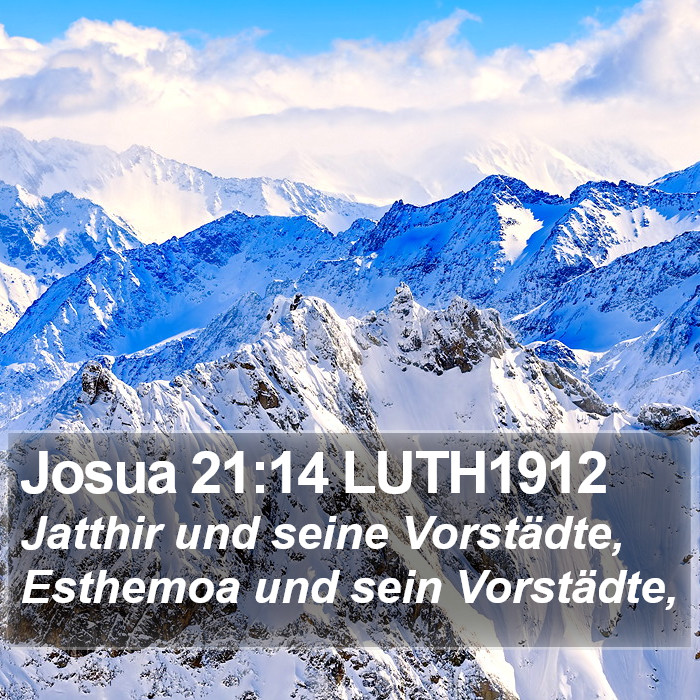 Josua 21:14 LUTH1912 Bible Study