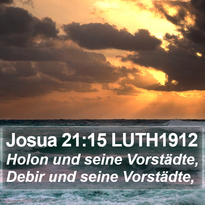 Josua 21:15 LUTH1912 Bible Study