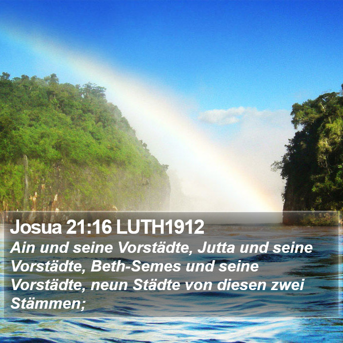 Josua 21:16 LUTH1912 Bible Study