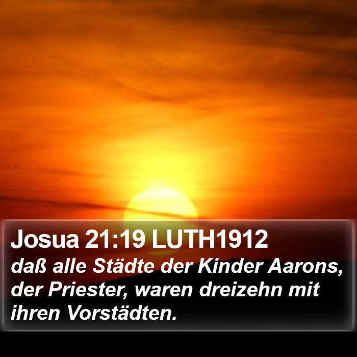 Josua 21:19 LUTH1912 Bible Study