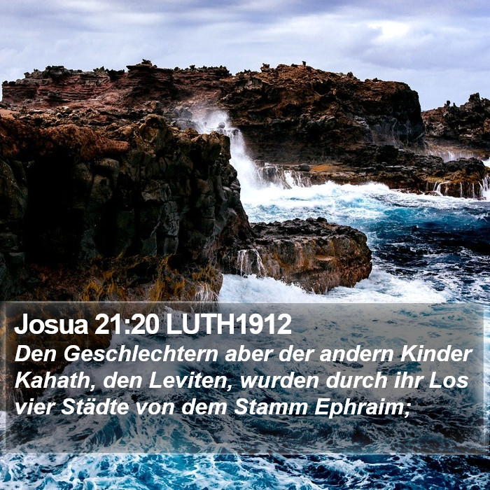Josua 21:20 LUTH1912 Bible Study