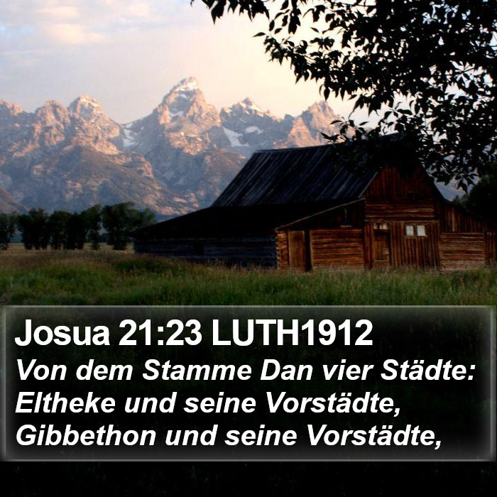 Josua 21:23 LUTH1912 Bible Study
