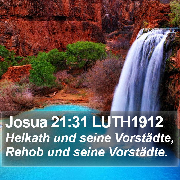 Josua 21:31 LUTH1912 Bible Study