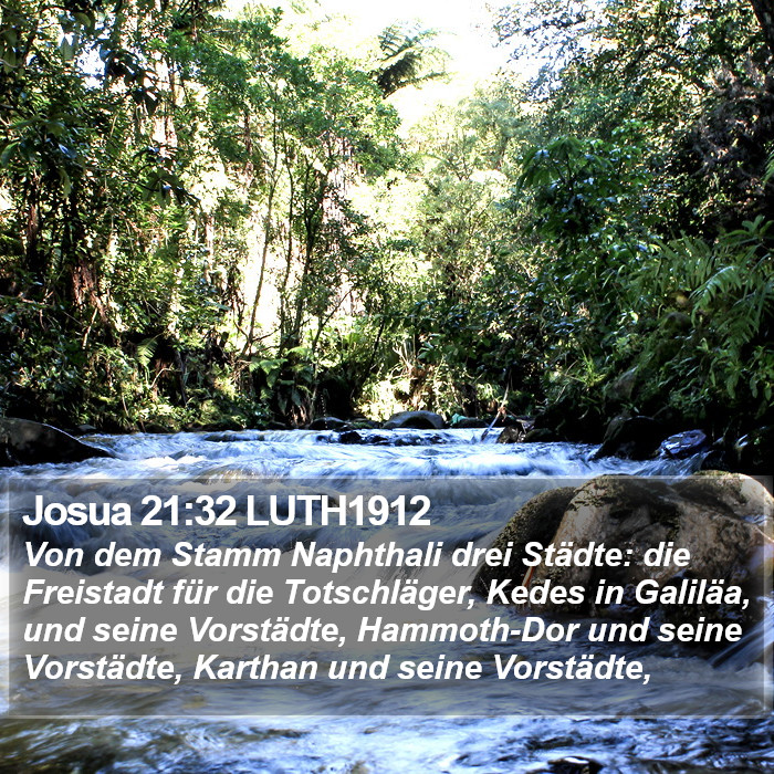 Josua 21:32 LUTH1912 Bible Study
