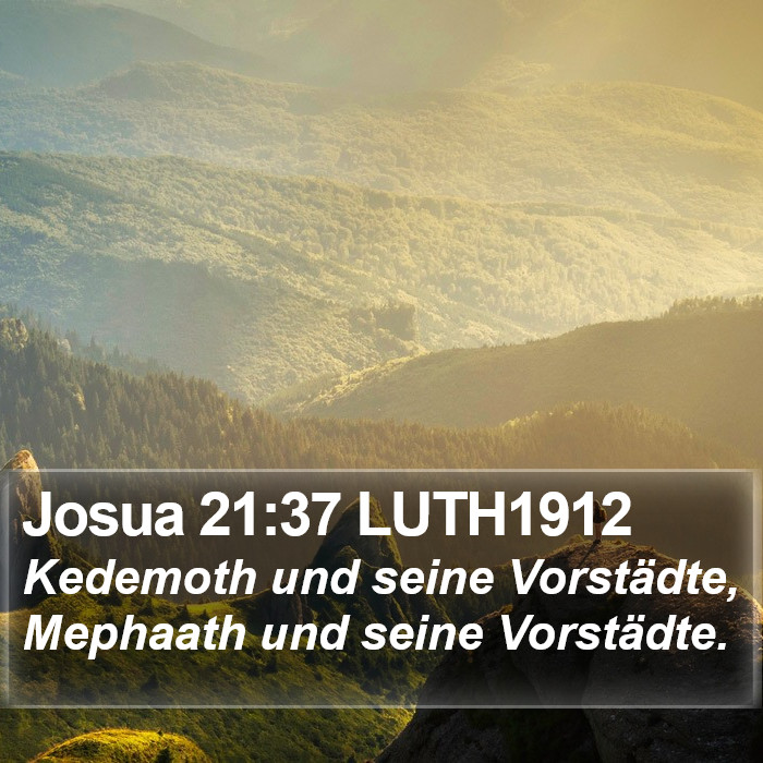 Josua 21:37 LUTH1912 Bible Study