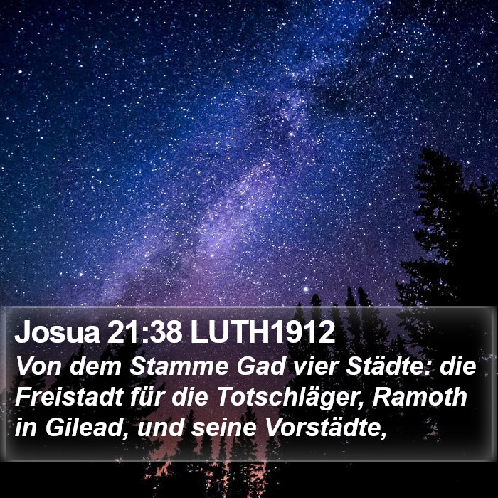 Josua 21:38 LUTH1912 Bible Study