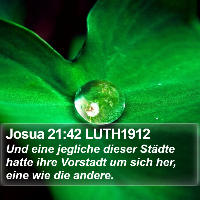 Josua 21:42 LUTH1912 Bible Study
