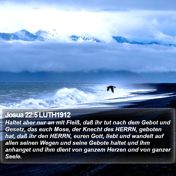 Josua 22:5 LUTH1912 Bible Study