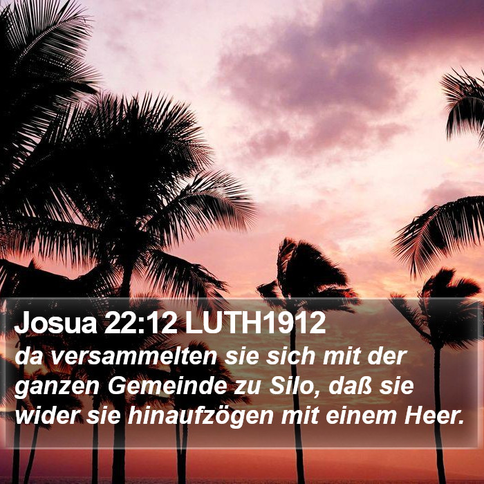 Josua 22:12 LUTH1912 Bible Study