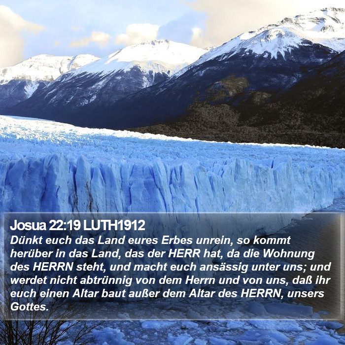Josua 22:19 LUTH1912 Bible Study