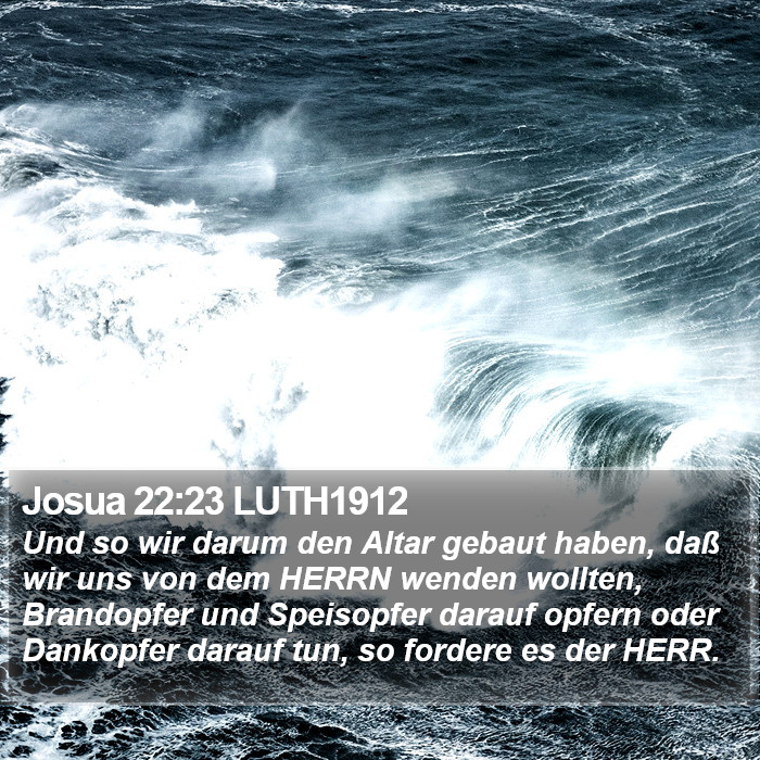Josua 22:23 LUTH1912 Bible Study