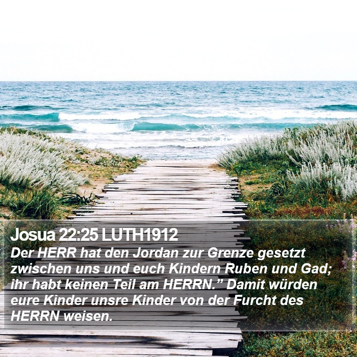 Josua 22:25 LUTH1912 Bible Study