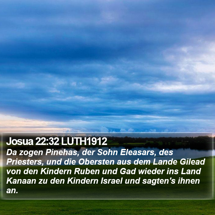 Josua 22:32 LUTH1912 Bible Study