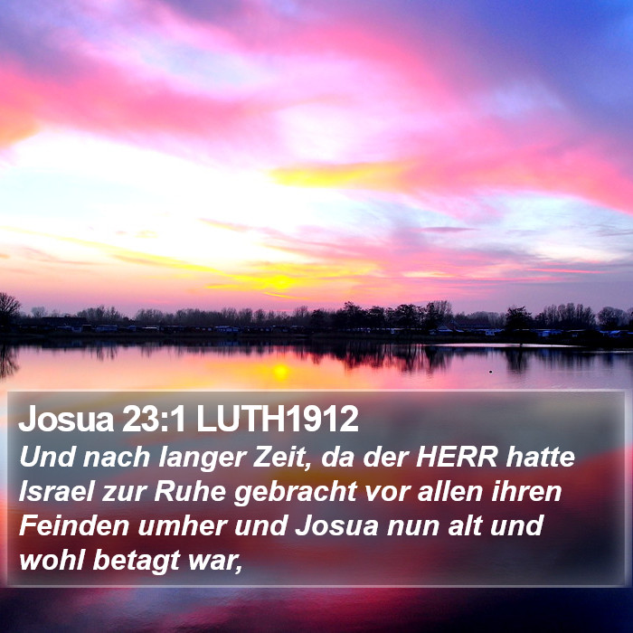 Josua 23:1 LUTH1912 Bible Study