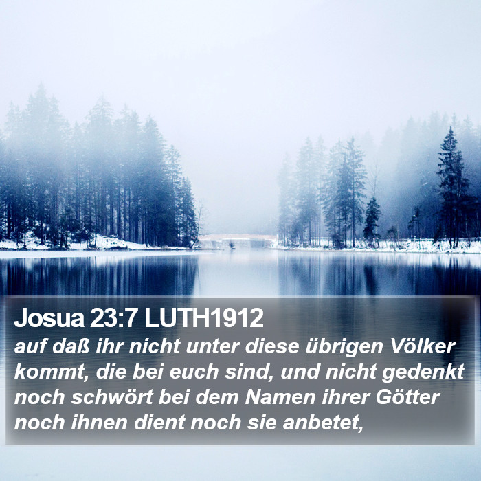 Josua 23:7 LUTH1912 Bible Study