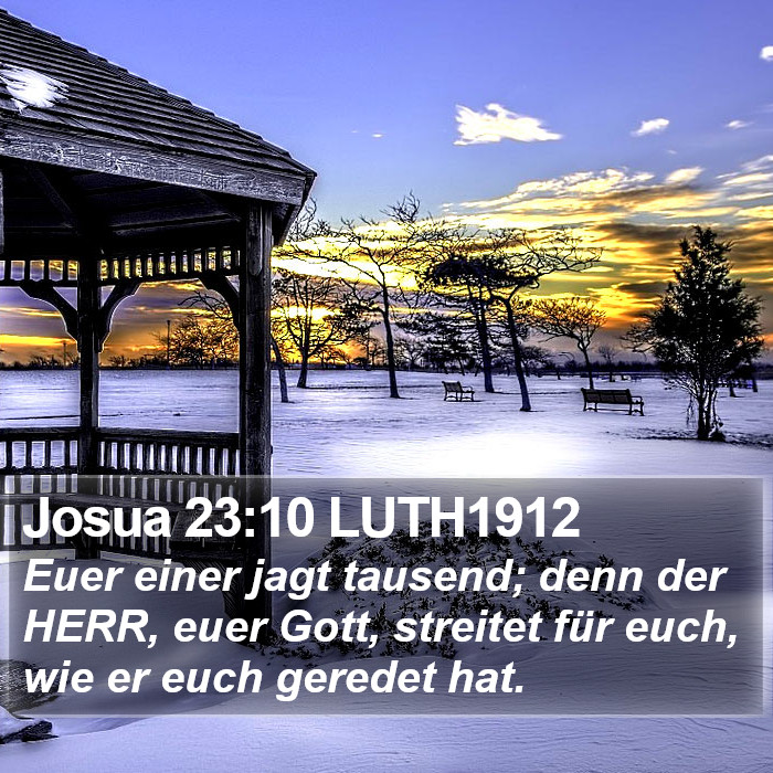 Josua 23:10 LUTH1912 Bible Study