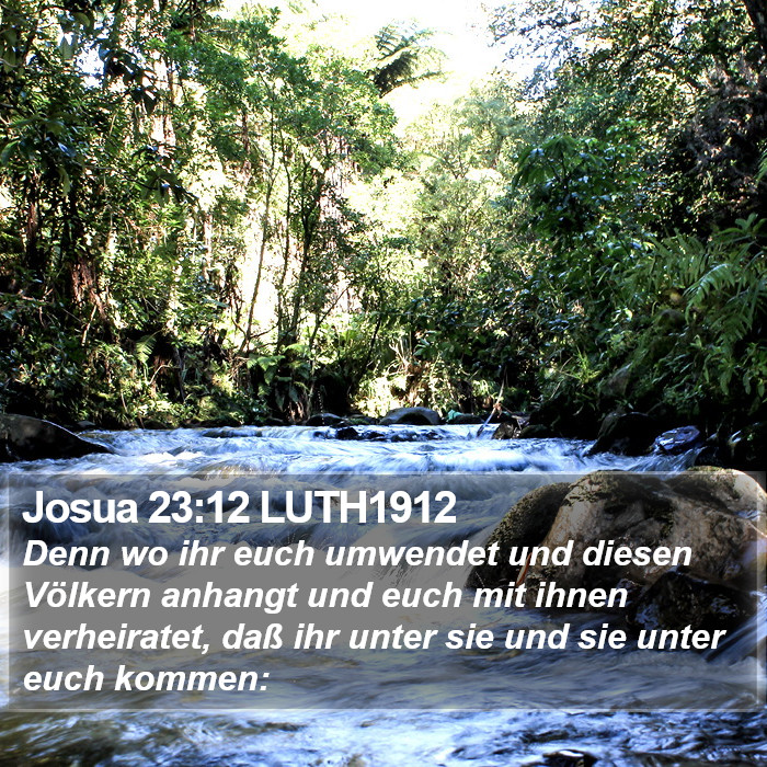 Josua 23:12 LUTH1912 Bible Study