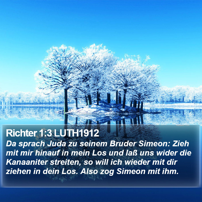 Richter 1:3 LUTH1912 Bible Study