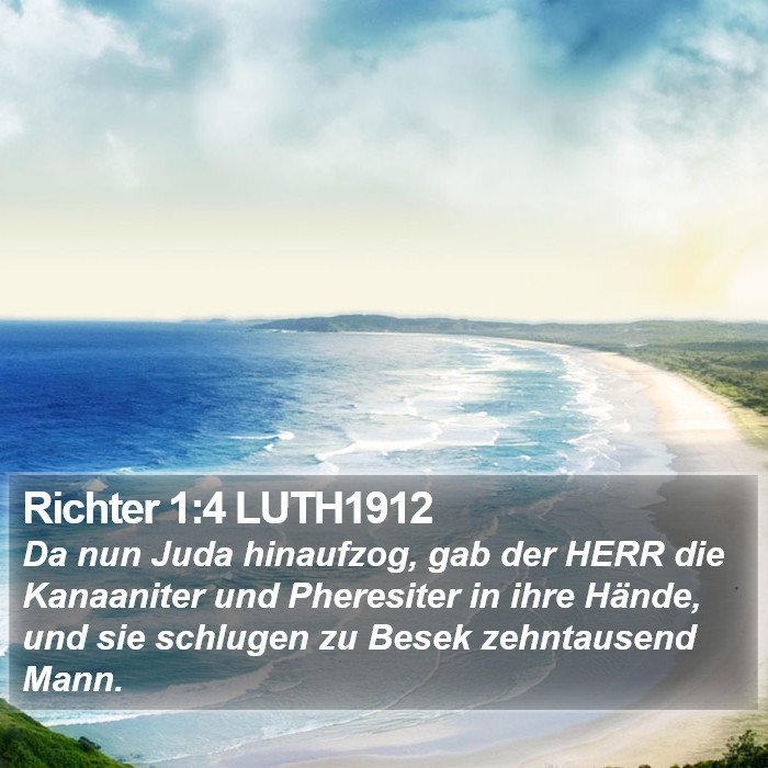 Richter 1:4 LUTH1912 Bible Study